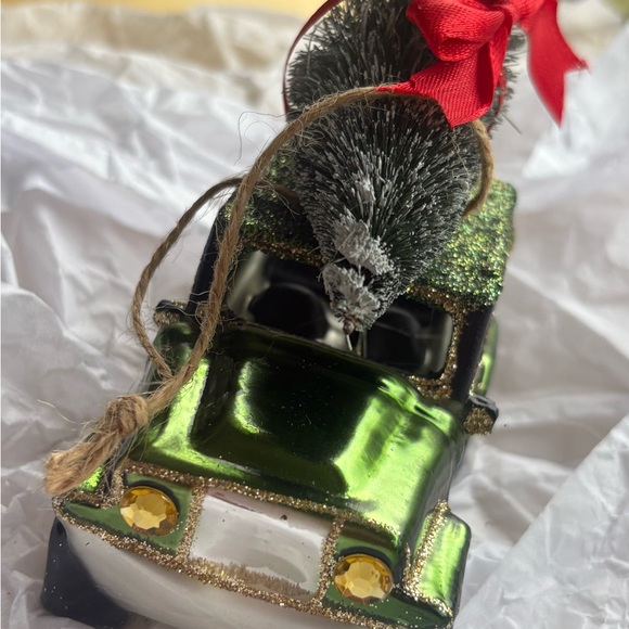 JCPenney Green and Red Holiday Truck Ornament - Picture 6 of 10